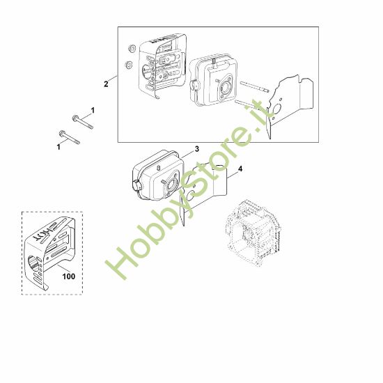 Picture of F - Scarico XT-675 (XT675-2047)